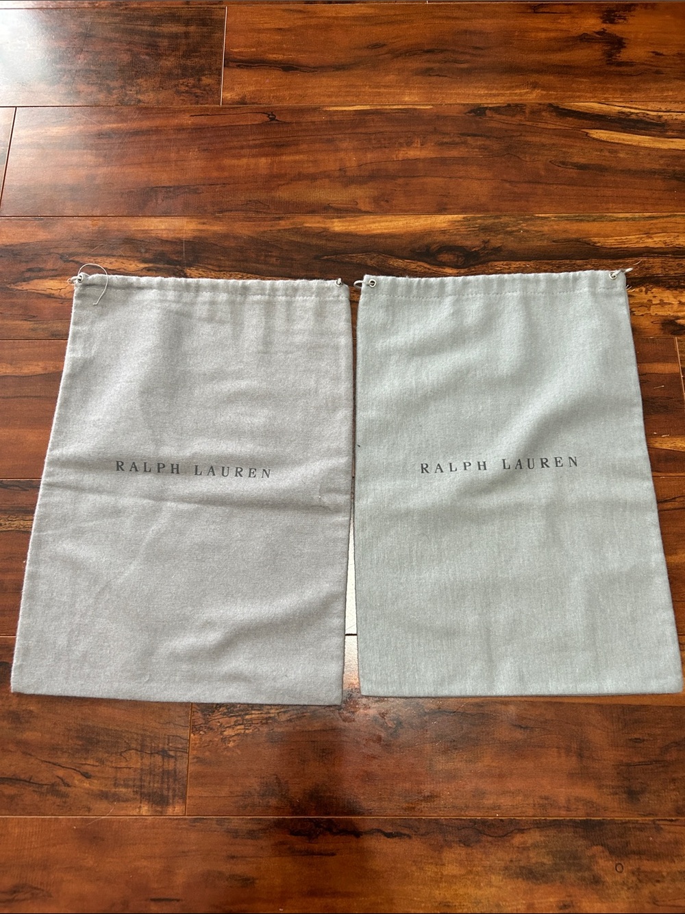 Ralph Lauren Light Gray Drawstring Dust Bags - Pair